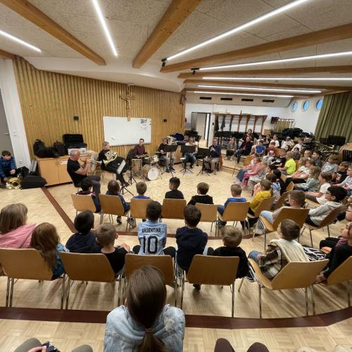 Besuch bei der Musikkapelle Oberhofen
