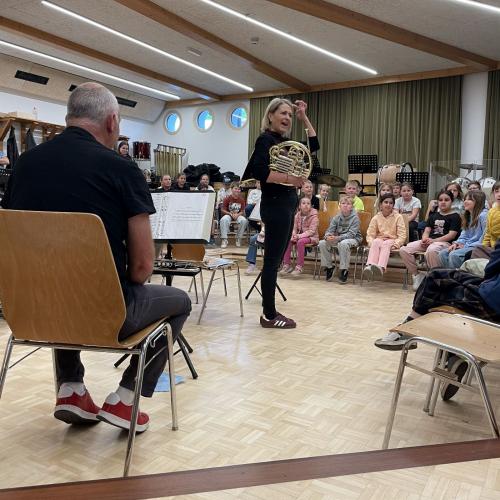 Besuch bei der Musikkapelle Oberhofen