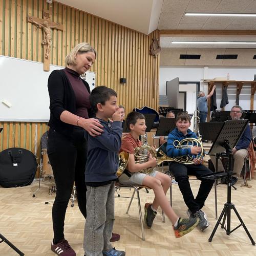 Besuch bei der Musikkapelle Oberhofen