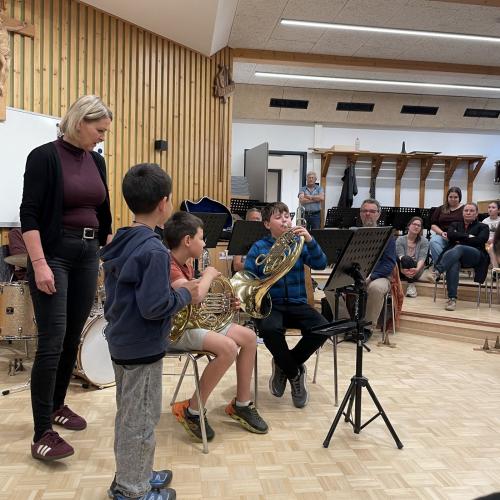Besuch bei der Musikkapelle Oberhofen