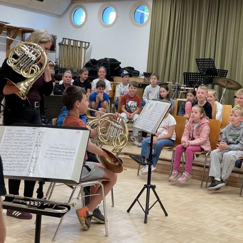 Besuch bei der Musikkapelle Oberhofen