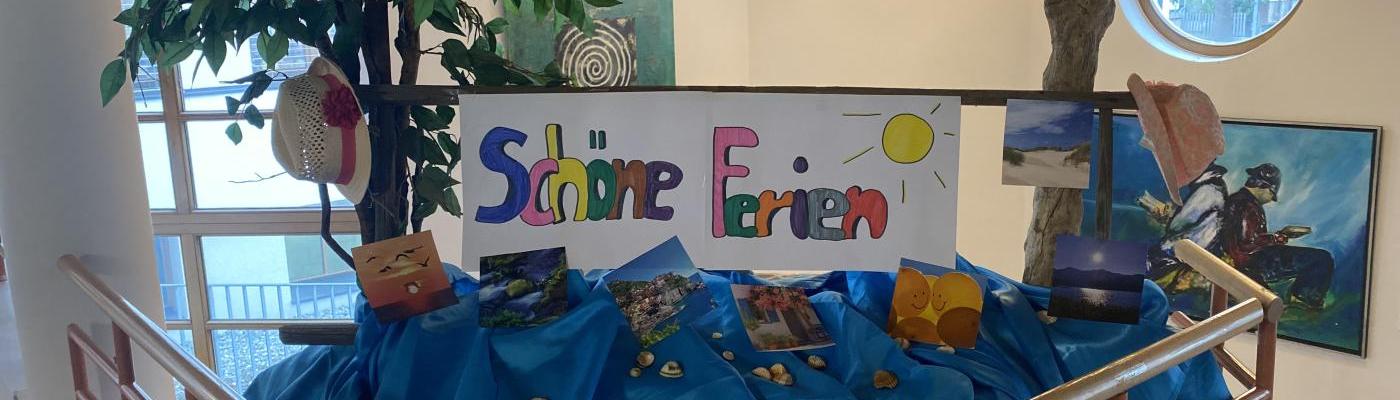 Schriftzug "Schöne Ferien"