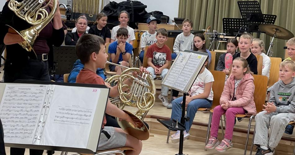 Besuch bei der Musikkapelle Oberhofen