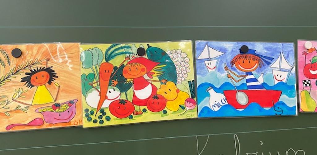 AVOMED Besuch bunte Tafelbilder